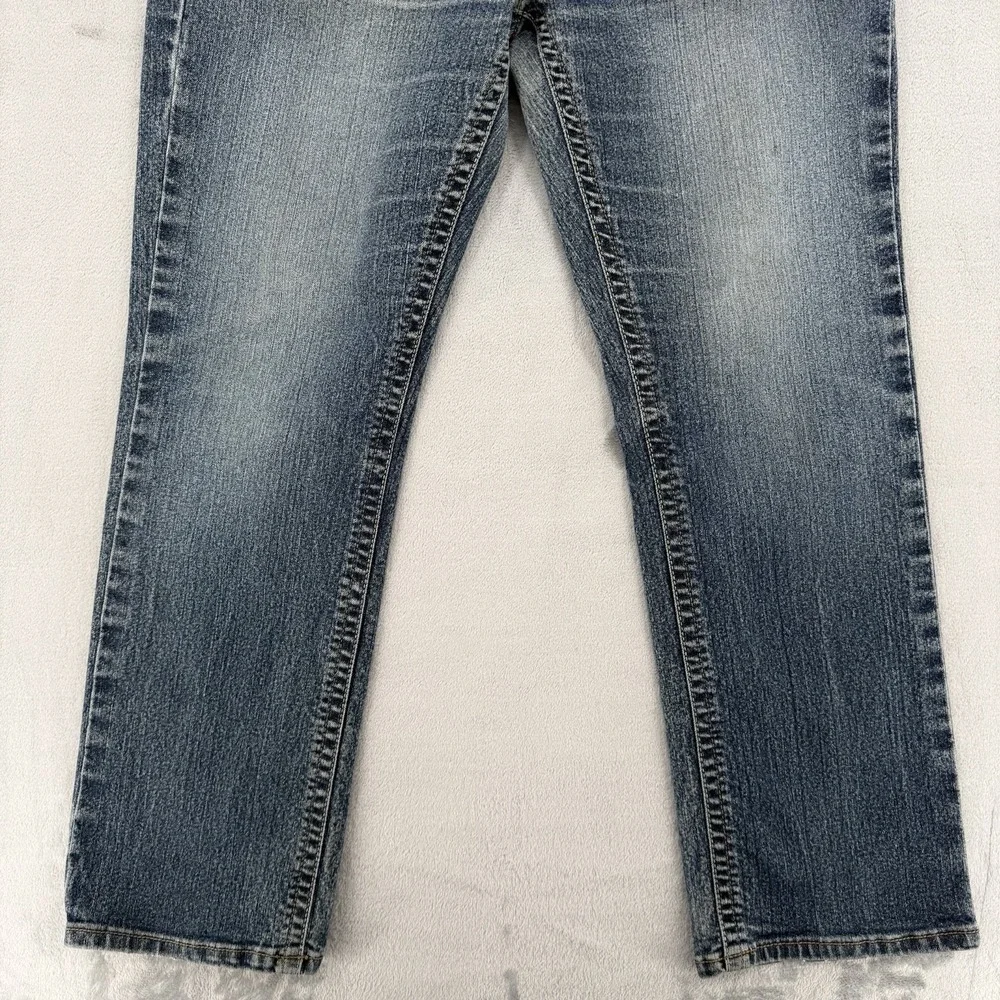 Ariat Rebar M4 Jeans Mens Size 35/32 Relaxed Boot Blue Denim Work Pants Stretch